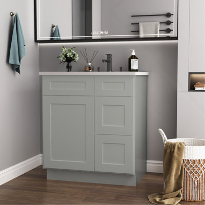 30 po X P 21 po P x 34,5 po Armoire de cuisine avec lavabo et contreplaqué H In Shaker