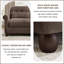 Canapé d'angle modulaire en forme de U de 126,7 pouces avec 2 poufs-90242840