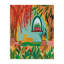 Toile «Lone Leopard parmi botaniques», conception par Nabeela Rumi