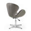 Fauteuil ballon pivotant rembourré en laine Raspberry-51336375