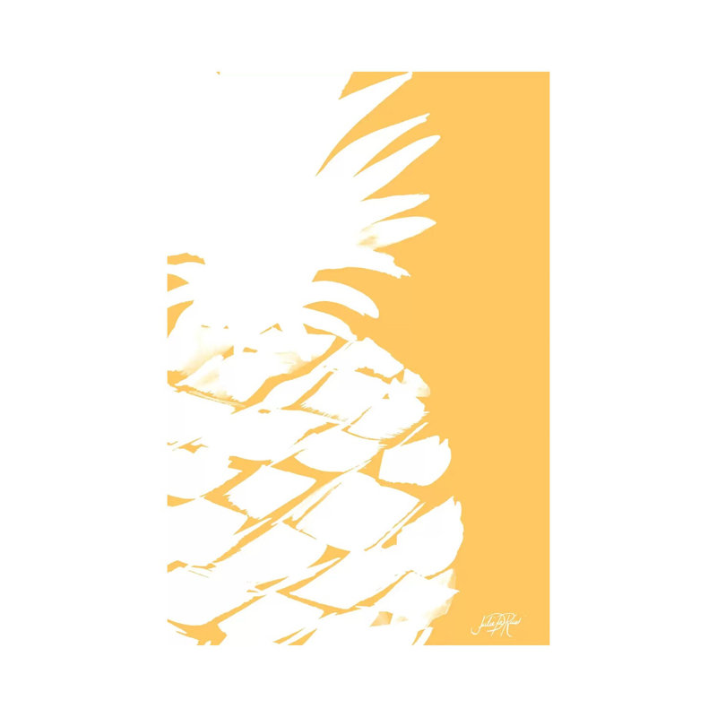 Modern Pineapple III by Julie Derice - Wrapped Canvas Gallery-Wrapped Canvas Giclée, 66.04 cm H x 45.72 cm W