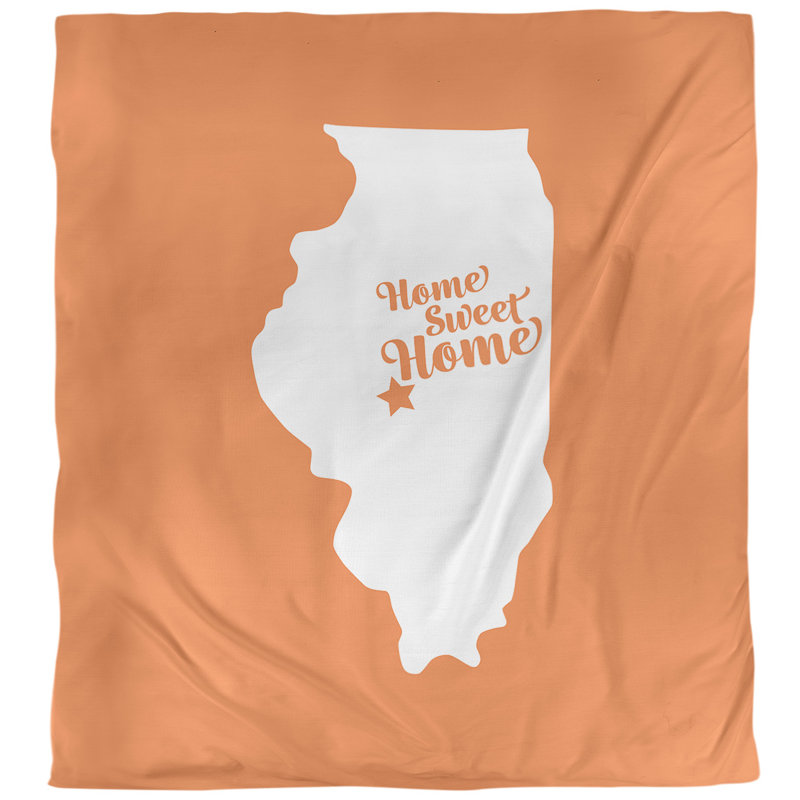 Housse de couette simple douce il pour la maison il Springfield, Housse de couette simple TG, Orange, Microfibre
