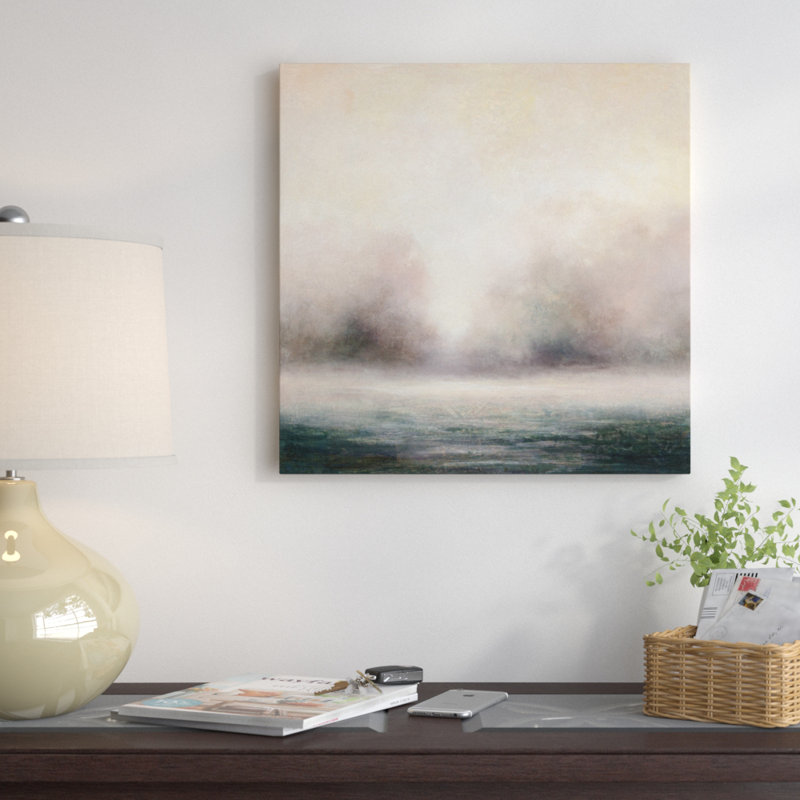 « water edge », reproduction d’art sur toile, H 12 po x l 12 po x P 0,75 po