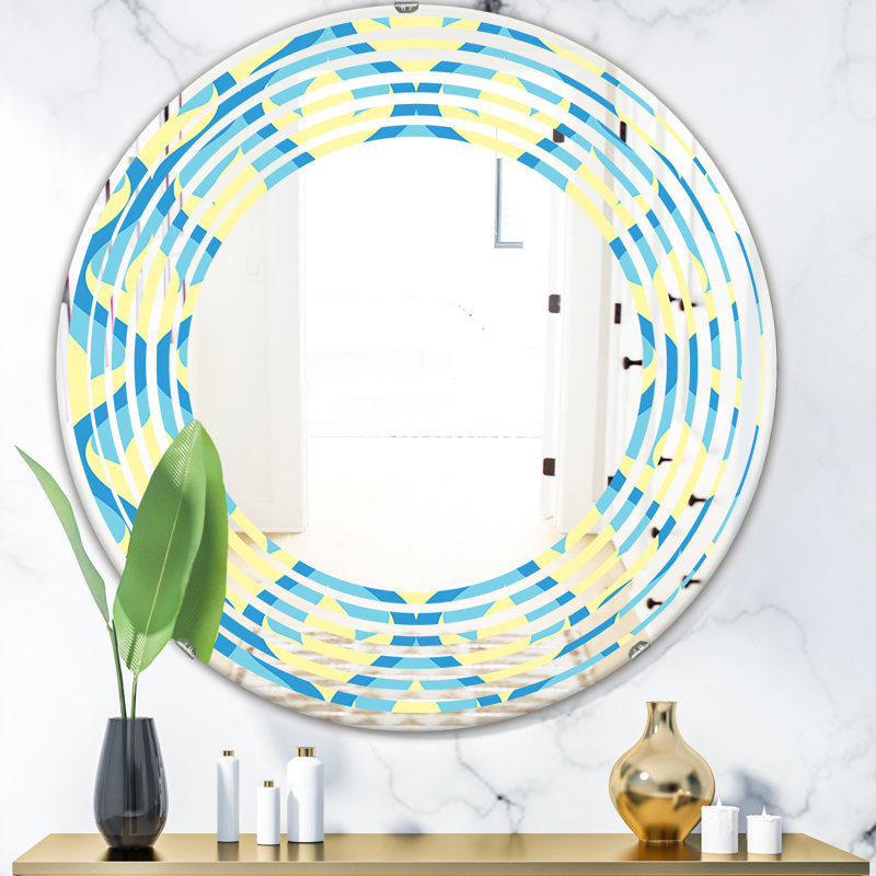 Miroir mural sans cadre Wave, H 23,6 po x l 23,6 po