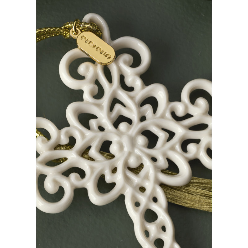 2025 Snow Fantasies Cross Ornament