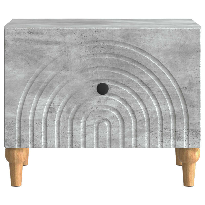 Coffee Table with Storage, 40cm H x 50cm L x 49cm W, Concrete Grey
