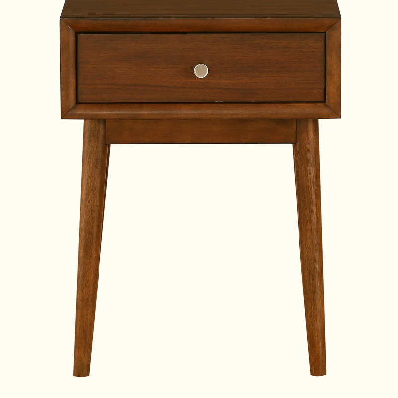 Table basse à 1 tiroir de style moderne, vernis au four de couleur café, mobilier de salon, table basse tendance