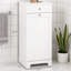 White Mdf Tilt-out Laundry Hamper Cabinet
