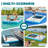 AMERLIFE Inflatable Floating Dock, Non-Slip Air Dock Platform loating Island Raft with Rope Ladder and Water Zone for Pool Lake Beach Ocean (12*8FT)