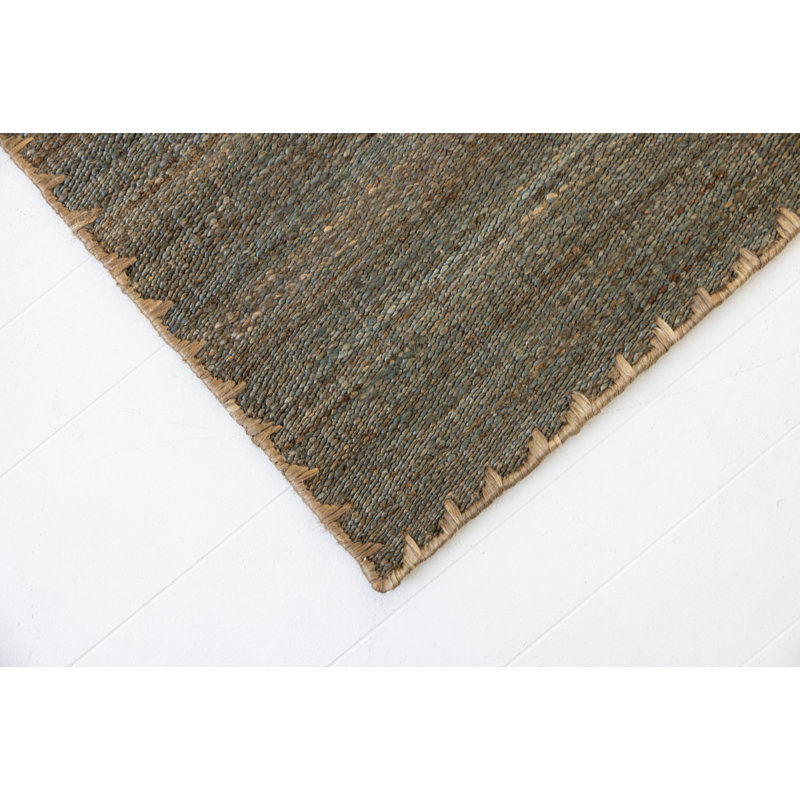 Sable Coast Flatweave Jute / Sisal Area Rug, Rectangle 9' x 12', Gray
