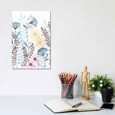 Pastel Posies II by Grace Popp - Wrapped Canvas Painting