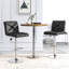 Ensemble de 2 tabourets de bar modernes rembourrés en cuir PU -106862820