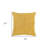 20" Yellow Cotton Throw Pillow With Texture
