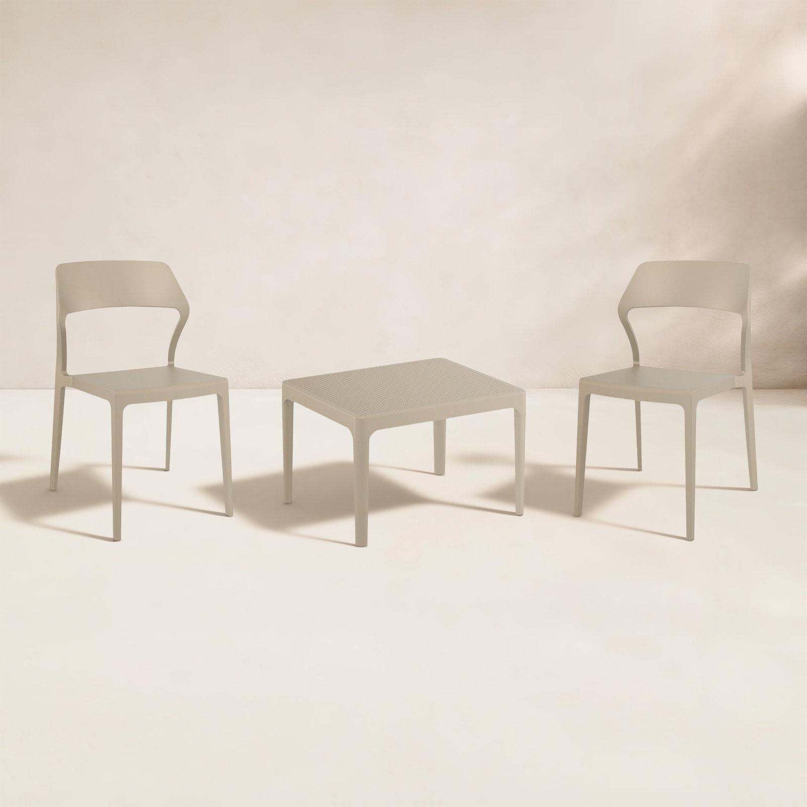 Farrah 2-Person Patio Seating Group, Beige