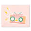Art sur toile tendue rosé boombox Myah-36145721