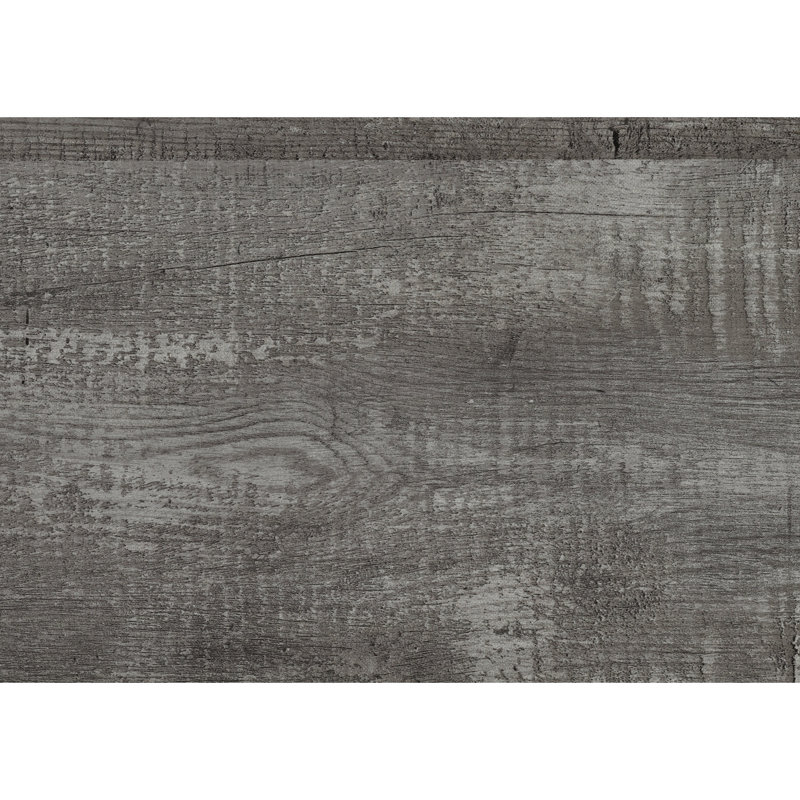 Structure de lit simple gris pour chambre à coucher, matériau en bois, avec tête de lit et lit de chambre à coucher en bois, aspect rustique, rails, sommier