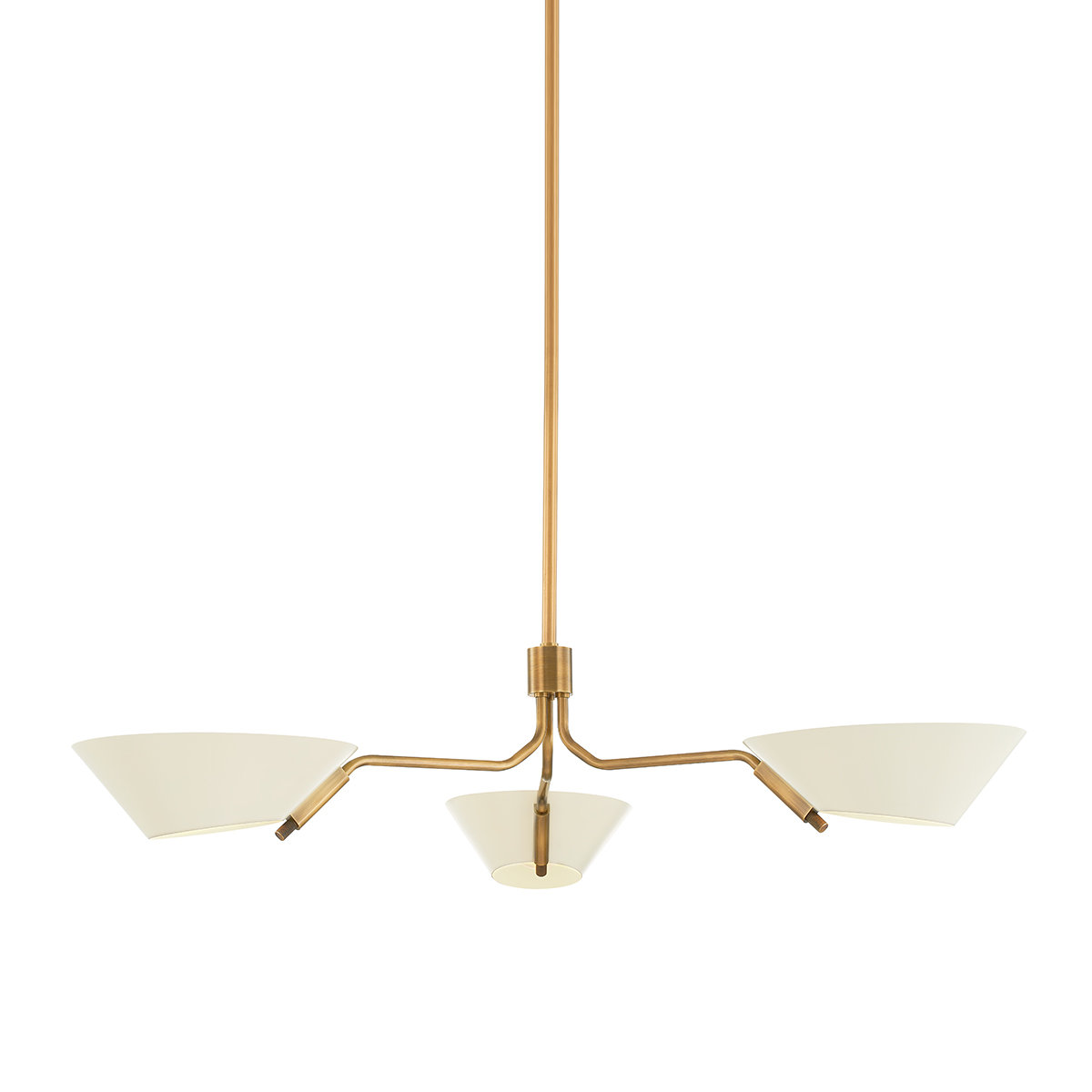 Sacramento Iron 3-Light Chandelier, Beige