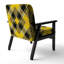 Tartan à carreaux - Fauteuil d'appoint rembourré à motifs-481521172-491257196