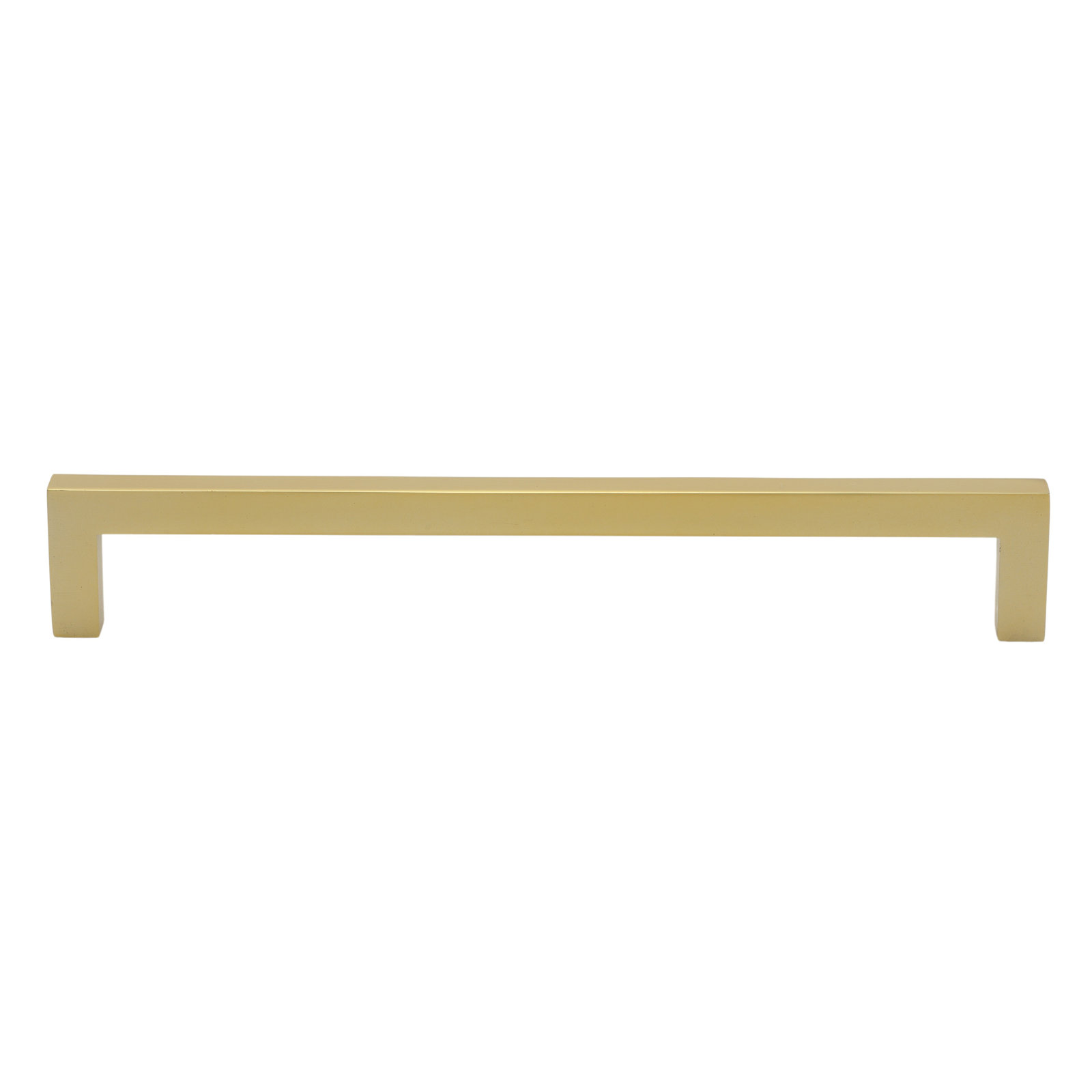 Kingston Collection Solid Square Bar Pull, Brass Gold, 7 9/16"