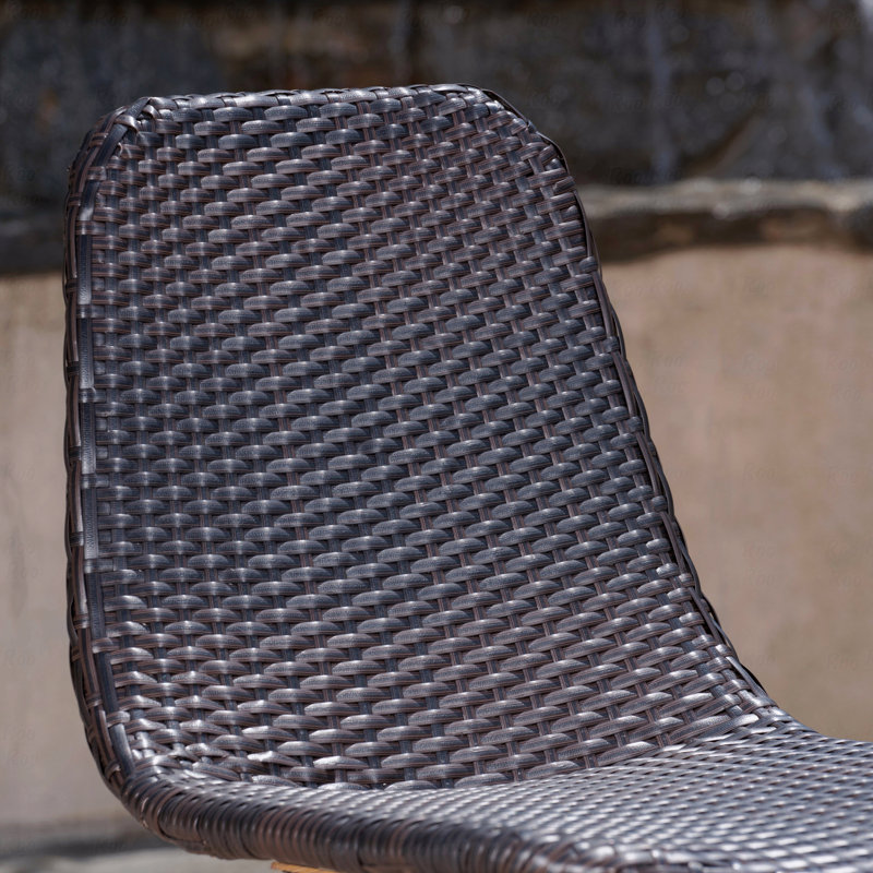Set Of 2 Outdoor Patio Dining Chair, With Heat-Transfer Legs