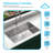 KBFmore Laundry Utility 18 Gauge 30 Inch Single Undermount Kitchen Sink with Strainer