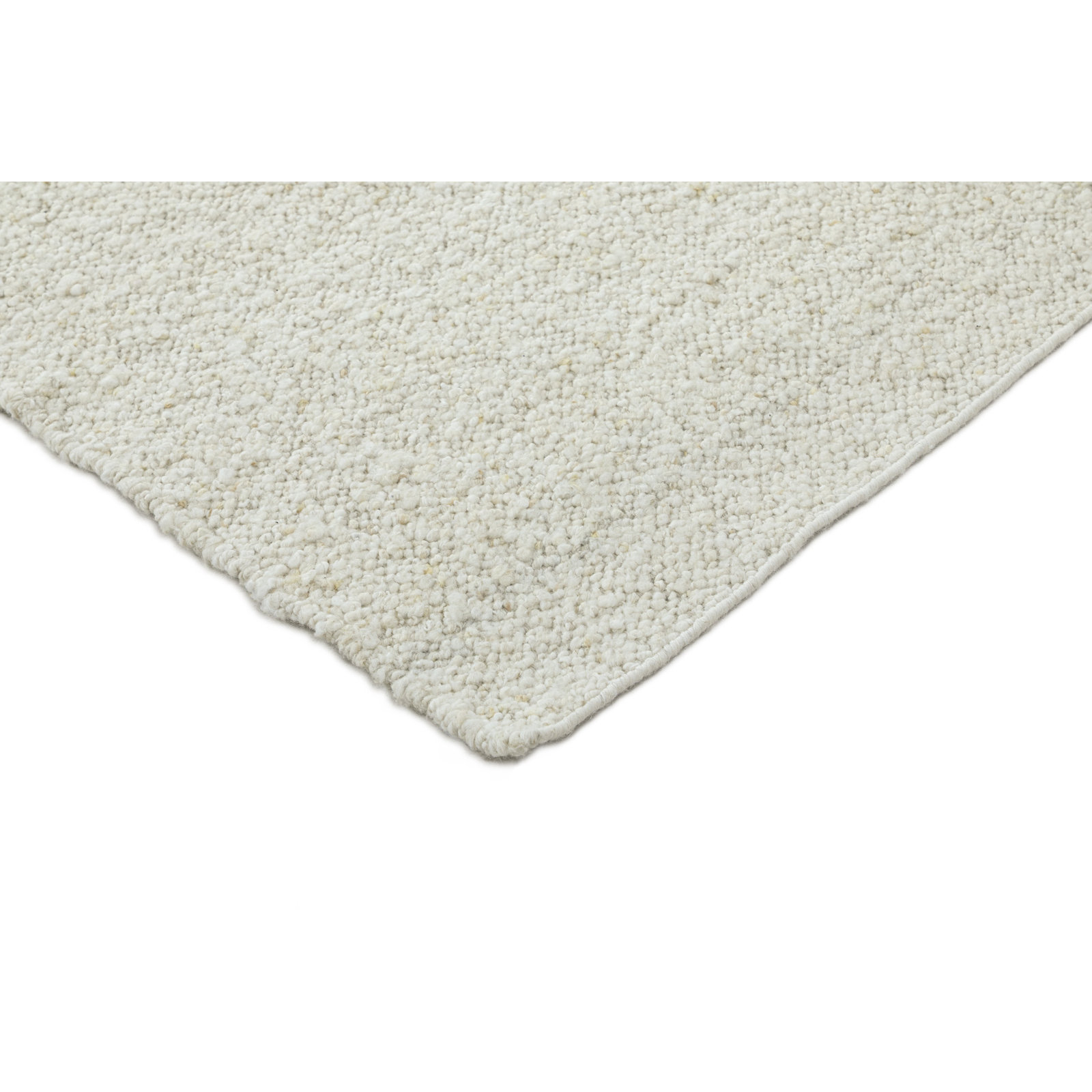 Dezi Flatweave Wool Neutral Area Rug, Rectangle 2' x 3', Ivory