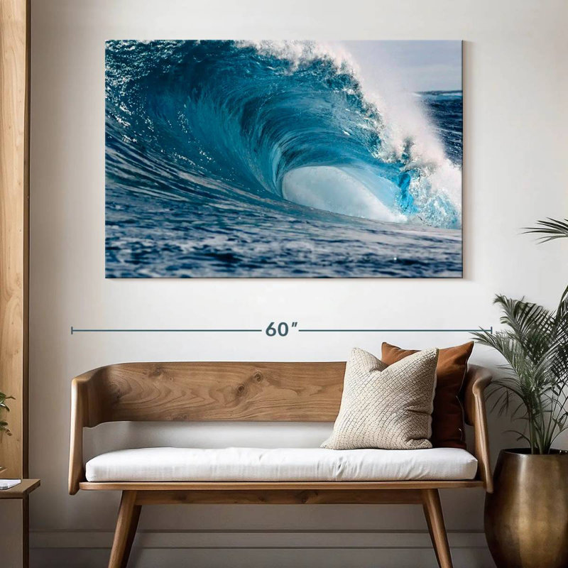Gillard Powerful Blue Wave, 34" H x 51" W