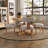 5-Piece Dining Set Mid-Century Modern Wooden Table & Upholstered Chair Set For Home, Kitchen, Dining Room-114651360-114651358