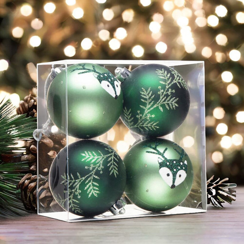 Ensemble d'ornement boule de Noël 4 pièces Jaouad