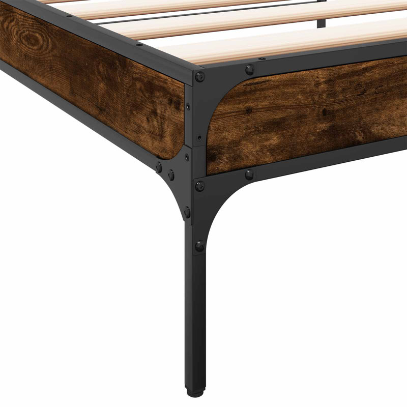 Bed, Smoked Oak
