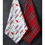  Ensemble de 2 torchons Tis the Season, danse de Noël
