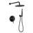 Complete Shower System with Rough-in Valve with 10 Inches Round Rain Shower Head-100818637