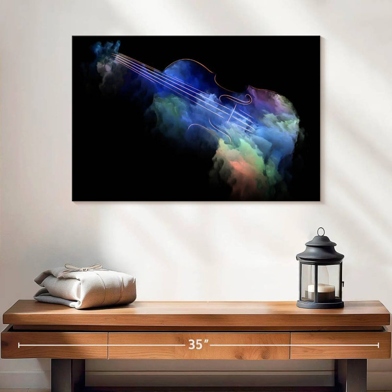 Abarca Abstract Violin, 16" H x 24" W