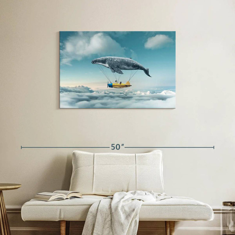 Kelan Whale Airplane, 24" H x 36" W