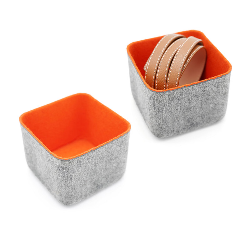 Rangement de bureau Reuben, Orange et gris