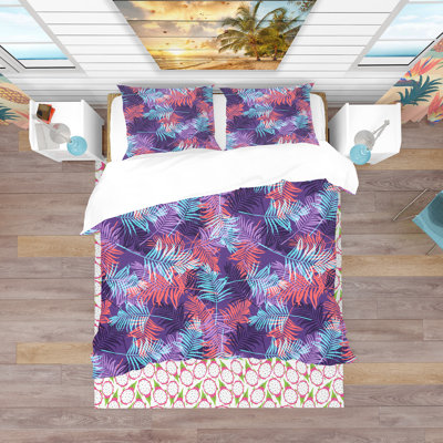 Ensemble de housse de couette tropical