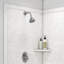 Contour de douche en coin l 40 po x P 40 po x H 80 po FlexStone-68449687