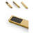 Juno Luxury Wide Golden Rain Bathroom Shower with Arm Shower