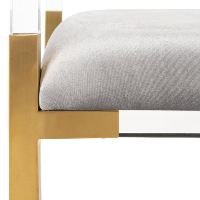 Upholstered Bench, Grey