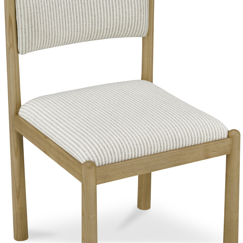 Chaise rayée Villetta - ensemble de deux, Rayures beiges