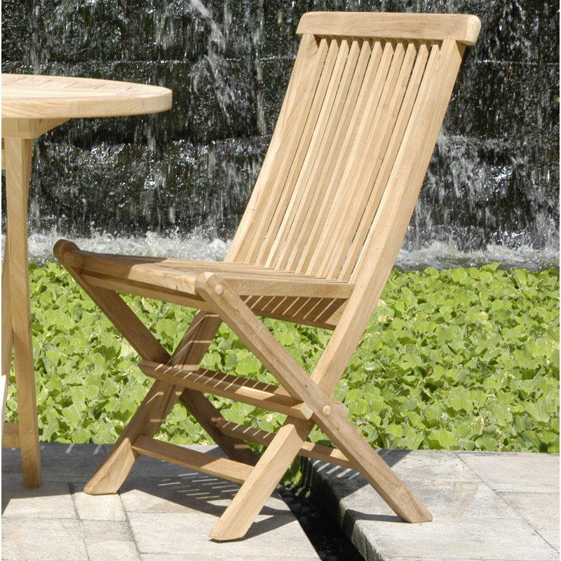 California Outdoor Teak Dining Side Chair