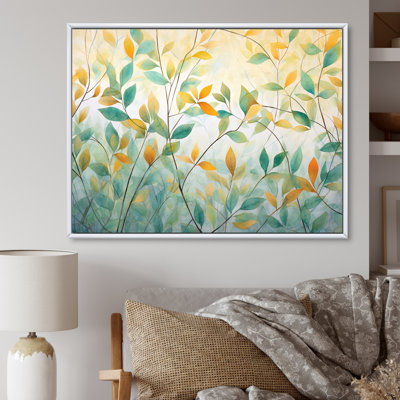 «Leaves Autumn Sunlight Harmony IV», reproduction sur toile