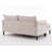 2-Seater Combination Sofa,Convertible Combination Sofa,U-Shaped Sofa with Footstools with Storage-792816012