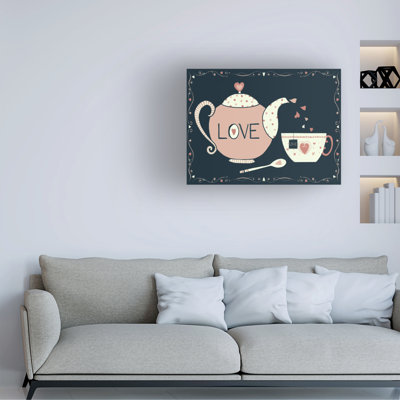 «Still Life Love Tea on Canvas» par Christine Rotolo, reproduction