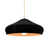 Carbone noir mat avec intérieur champagne doré