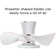 Laurenzo 22'' Blade LED Flush Mount Ceiling Fan with Remote Control and Light Kit Included