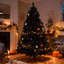 Black Alaskan Pine Christmas Tree - Full & Bushy Artificial Tree with Flame-Resistant PVC and Metal Stand-624179375