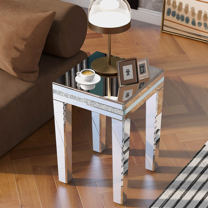 Sparsh Glass Top End Table