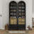 2PCS 8-Shelf Bookcase 71'' H X 20'' W Wood Storage Bookcase With Adjustable Shelves-1588097790