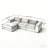 107" Compressed Sectional Sofas-804346905